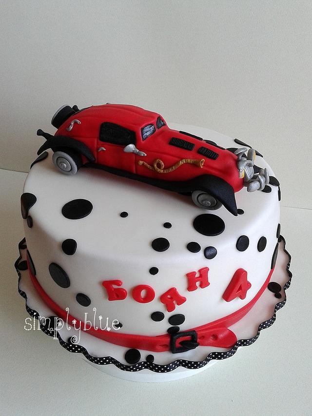 car Cruella de Vil cake Cake by simplyblue CakesDecor