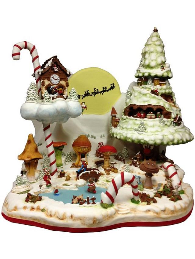 Christmas dream Decorated Cake by Puckycakes CakesDecor