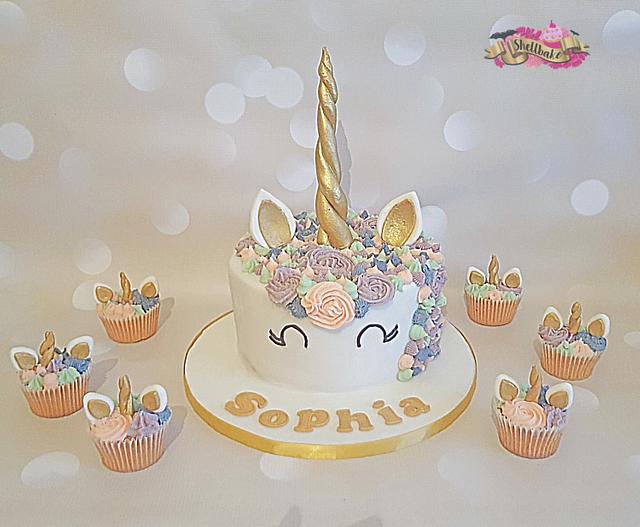 Pastel unicorn cake