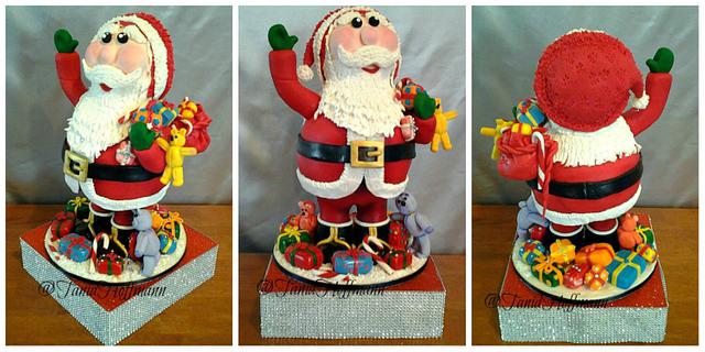 Father Christmas  Decorated Cake by Grans Cakes  CakesDecor