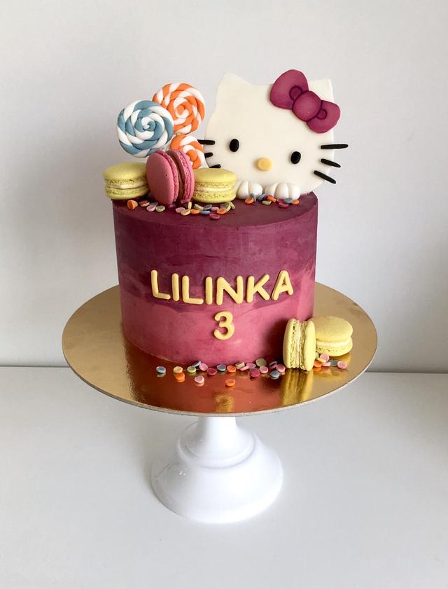 Hello kitty buttercream cake, Food & Drinks, Homemade Bakes on Carousell