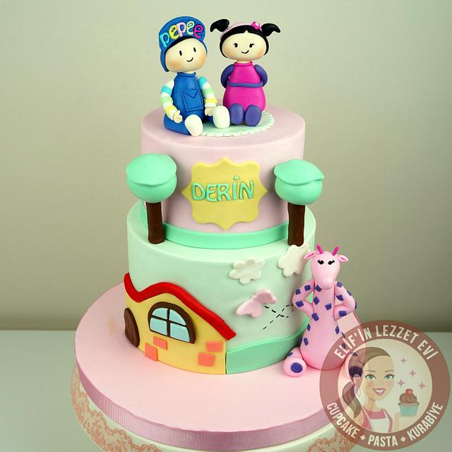 Pepee & Şila Cake - Decorated Cake By Elifinlezzetevi - Cakesdecor