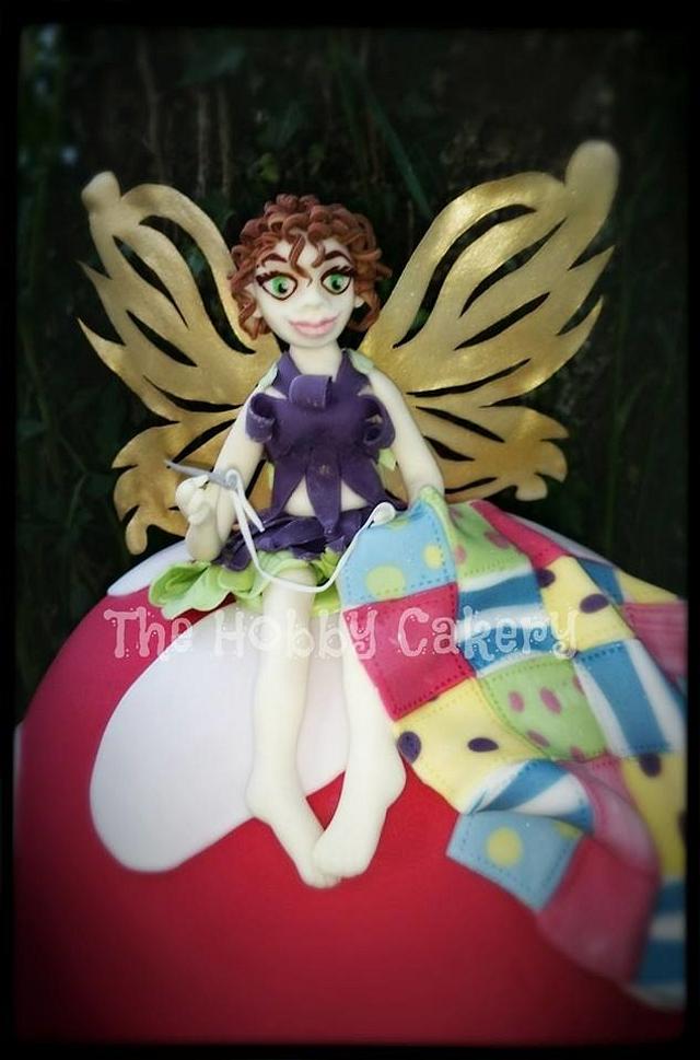Quilting Fairy Cake by joanne CakesDecor