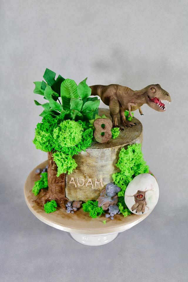 T-Rex cake - Decorated Cake by tomima - CakesDecor