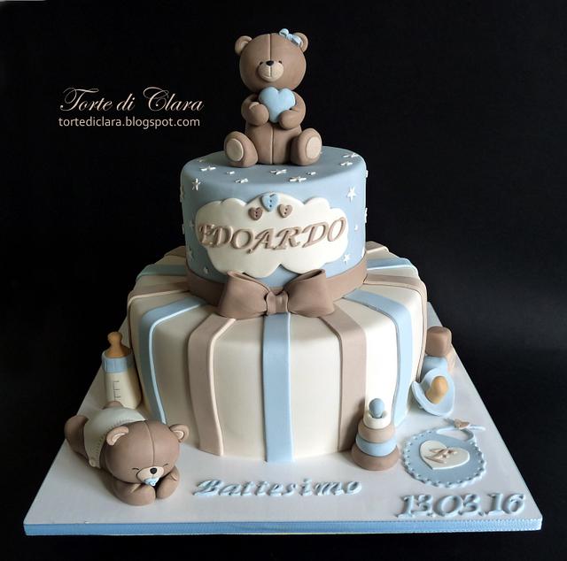 Baptism cake - Decorated Cake by Clara - CakesDecor