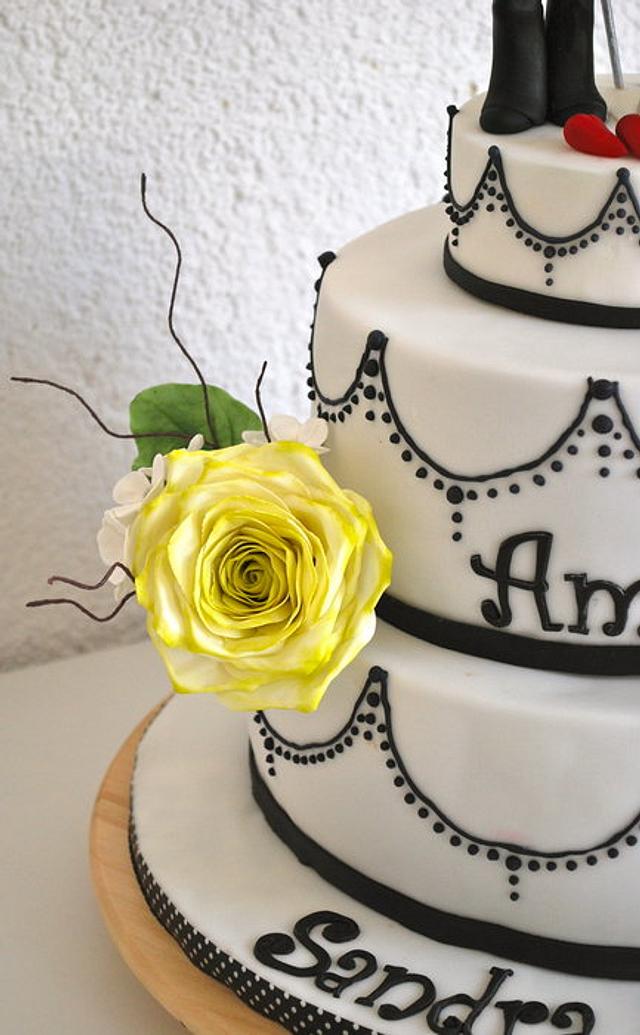 Italian + German Wedding Cake