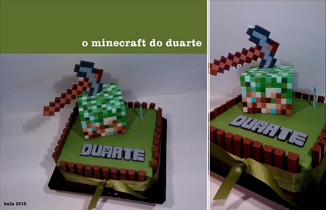 BOLO MINECRAFT COM CHANTILLY! MINECRAFT CAKE Passo a Passo. 