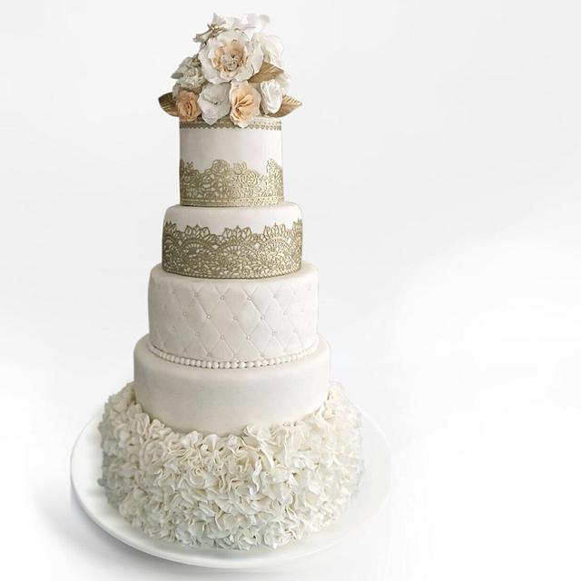 Wedding cake - Decorated Cake by Sweet cake Lafuente - CakesDecor