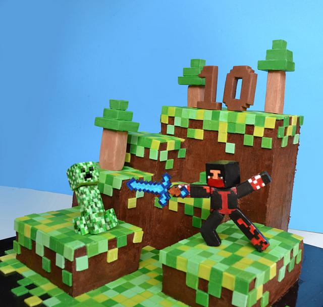 Minecraft Cake for Tristan Cake by ErinLo CakesDecor