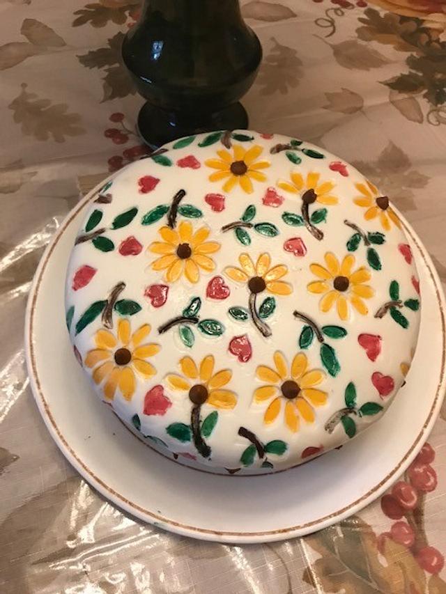 Black Eye Susan Decorated Cake by Julia CakesDecor