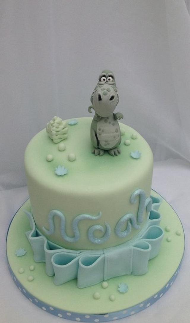 Noah's cute Dinosaur cake - Cake by Samantha's Cake - CakesDecor