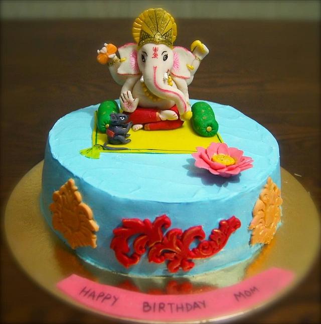 Ganpati Theme Cake | Themed cakes, Cake, Gorgeous cakes