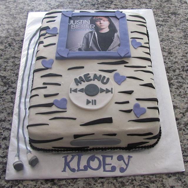 Justin Bieber ipod Cake