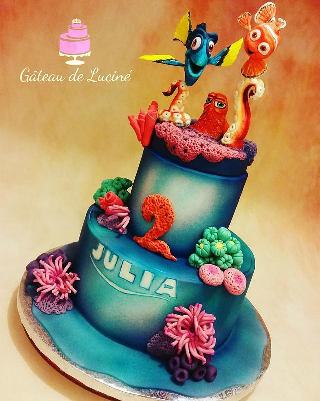 Dory And Nemo Cake By Gateau De Lucine Cakesdecor