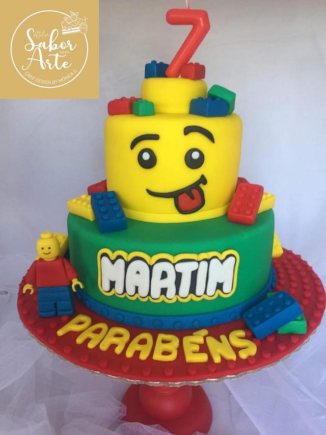 LEGO Cake - Decorated Cake by Atelier Sabor Com Arte - CakesDecor