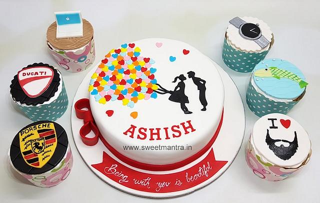 Awesome Birthday Cake For Fiance With Photo And Name | Birthday cake with  photo, Image birthday cake, Cake name