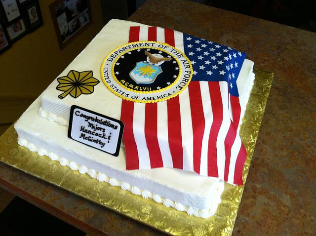 Air Force Flag Cake Decorated Cake By Cathy Leavitt Cakesdecor