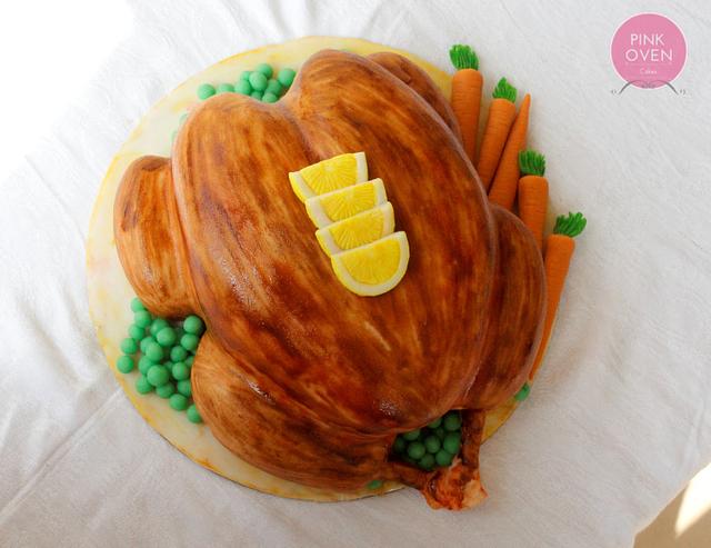 Roast Chicken - Decorated Cake by Niveditha - CakesDecor