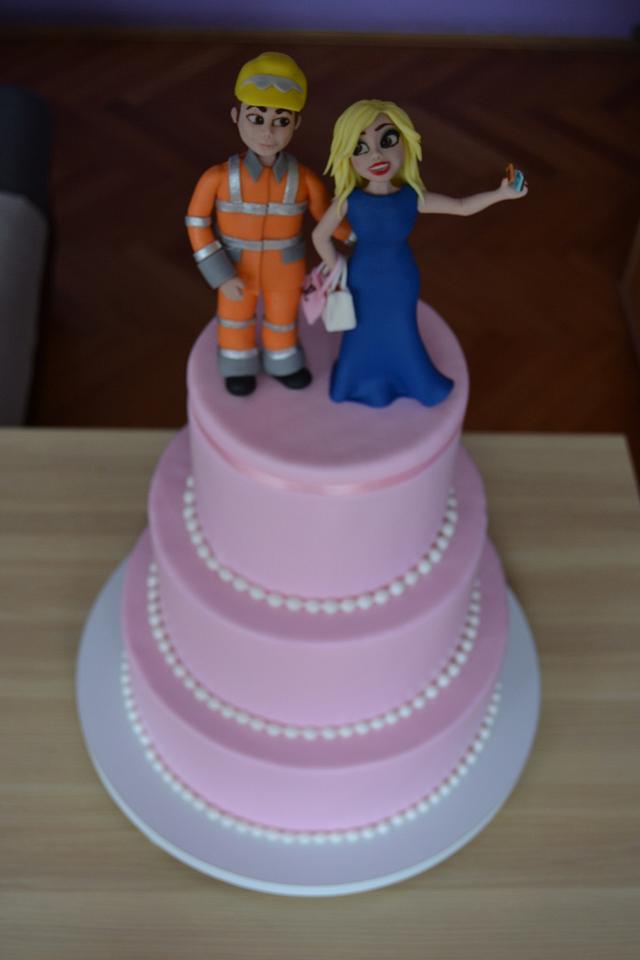 Funny wedding cake - Cake by Zaklina - CakesDecor