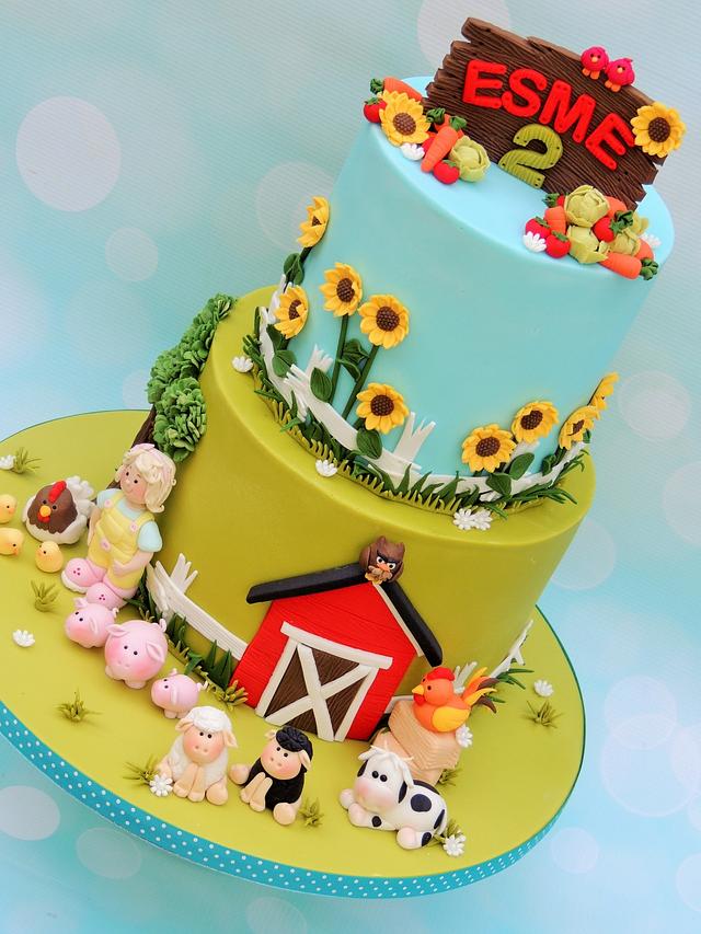 Farm Cake Cake by Shereen CakesDecor Farm Cake Cake by Shereen CakesDecor