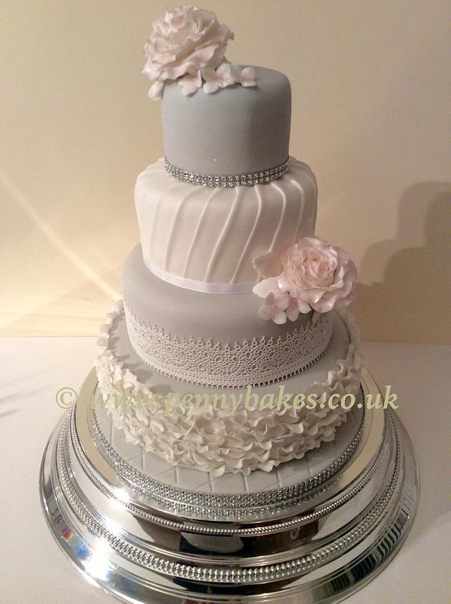 Pastel wedding cake - Decorated Cake by Popsue - CakesDecor