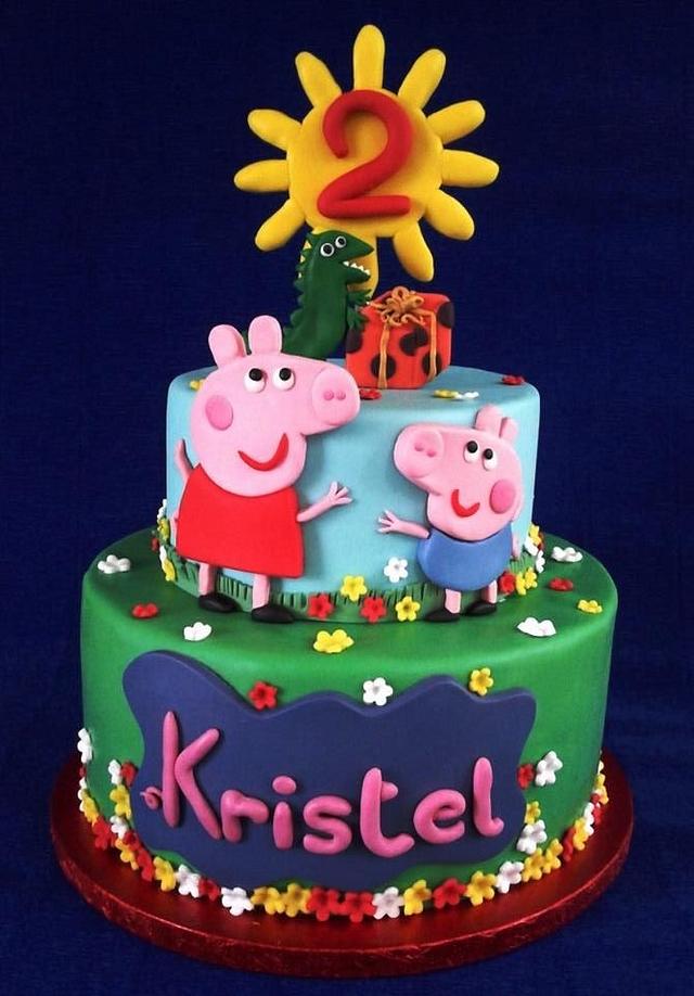 Peppa Pig Cake - Decorated Cake by LaDolceVit - CakesDecor