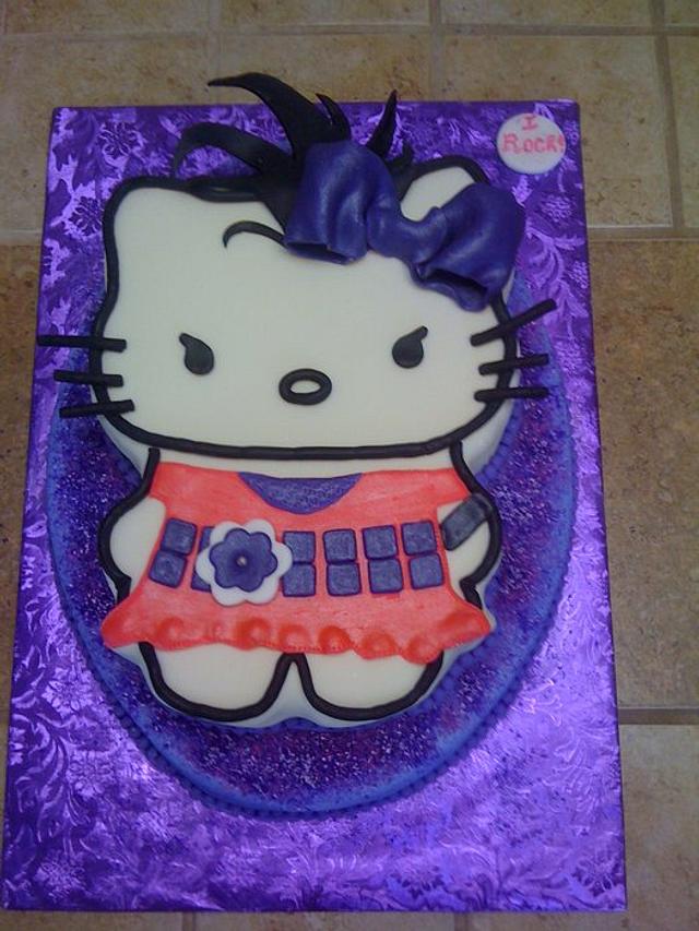 I rock - Hello Kitty Cake