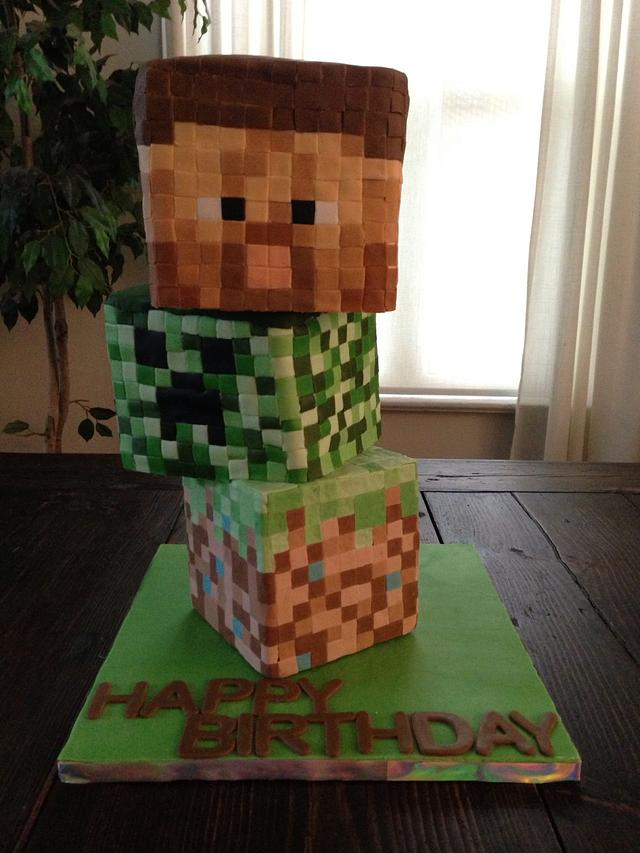 Mine craft cake - Cake by Dkn1973 - CakesDecor