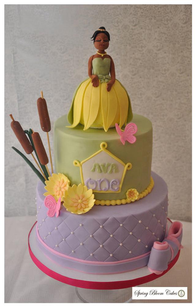 Frog Princess Cake - Decorated Cake by Spring Bloom Cakes - CakesDecor