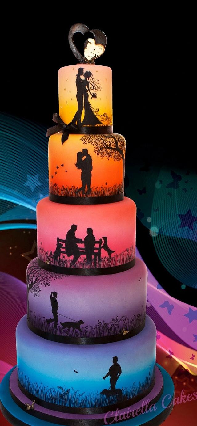 "Love Story" Wedding Cake CI 2014 - Decorated Cake by - CakesDecor