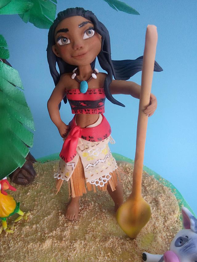 moana fondant figure