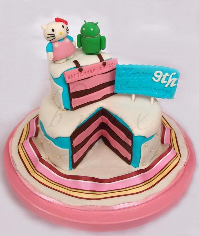 HK meets Android - Decorated Cake by Julie Manundo - CakesDecor