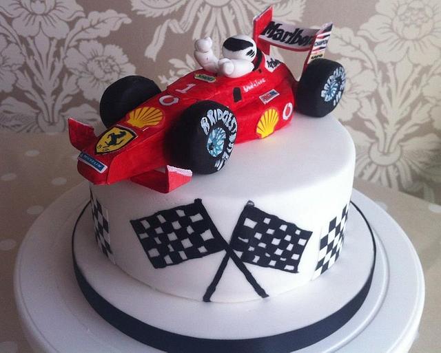 Formula 1 race car - Decorated Cake by Samantha clark - CakesDecor