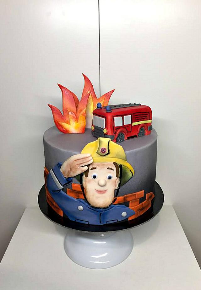 Fireman Sam - Decorated Cake by Frufi - CakesDecor