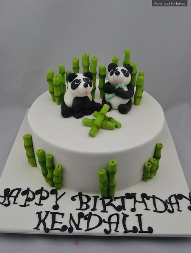 Panda cake - Decorated Cake by LauraSprinkles - CakesDecor