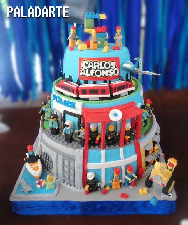 LEGO city police theme cake for a 5  Anns Cake Boutique  Facebook