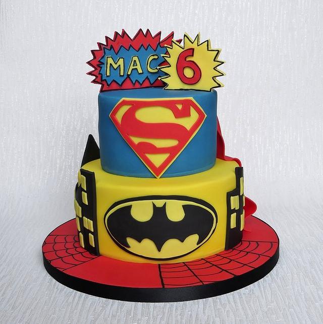 Superhero Cake - Decorated Cake by Pam - CakesDecor