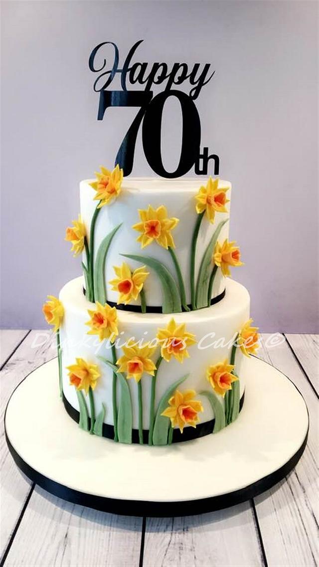 Knibbles' Cakes - I made this tiered daffodil cake for... | Facebook