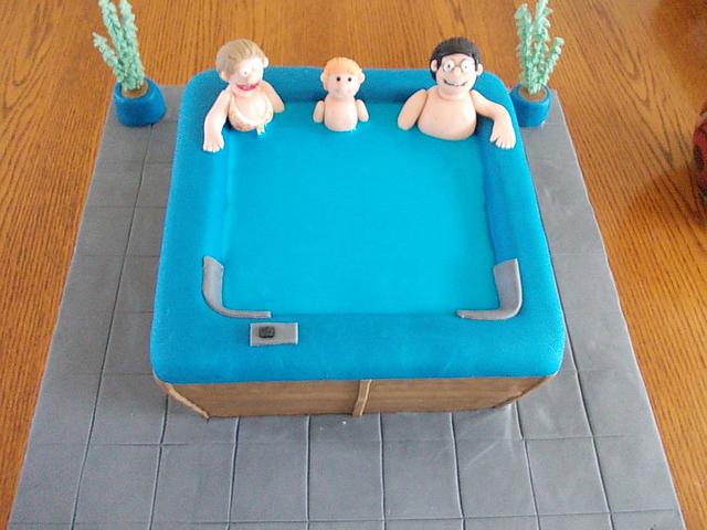 Hot Tub Cake Cake By David Mason Cakesdecor 