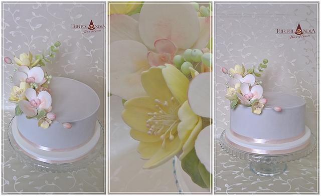 Birthday cake with orchid - Cake by Tortolandia - CakesDecor