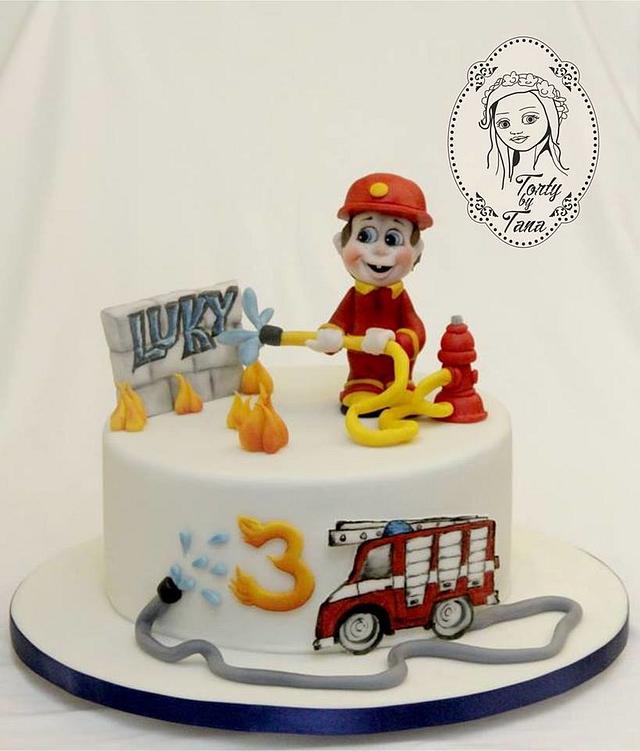 little fireman - Decorated Cake by grasie - CakesDecor