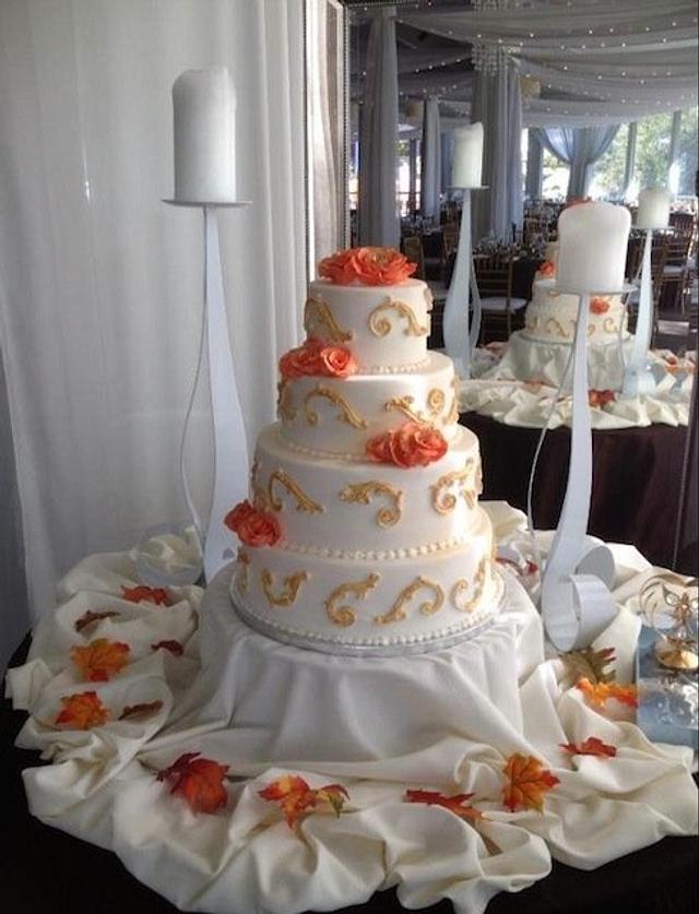 Wedding Cake By Roscoe Bakery Decorated Cake By Cakesdecor 