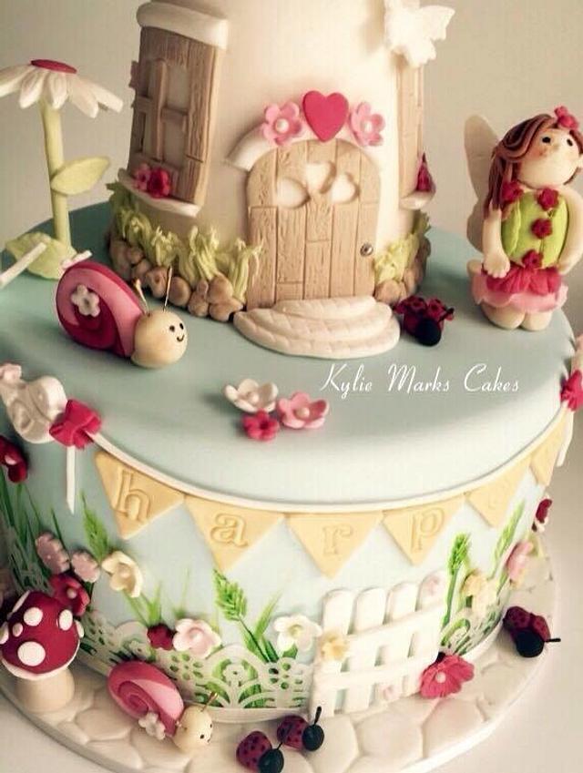 Fairy garden cake - Cake by Kylie Marks - CakesDecor