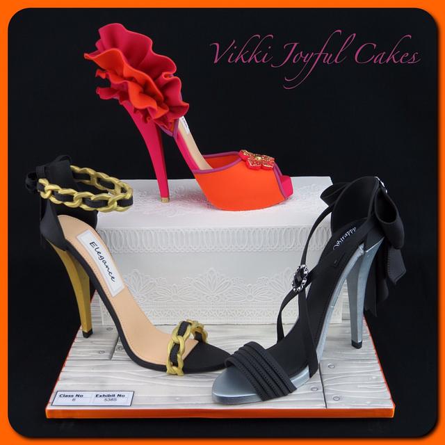 Sugar stilettos - Canberra Show entry - Decorated Cake by - CakesDecor