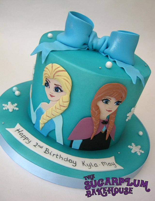 Frozen Cake - Anna & Elsa - Decorated Cake by Sam - CakesDecor