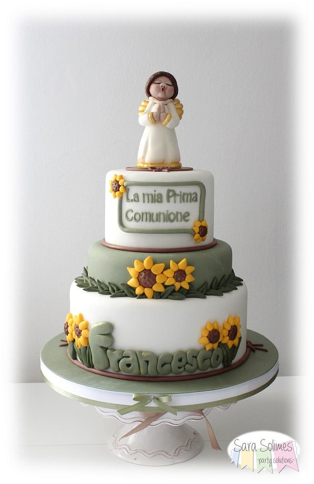 Thun cake for Francesco's first communion - Decorated - CakesDecor
