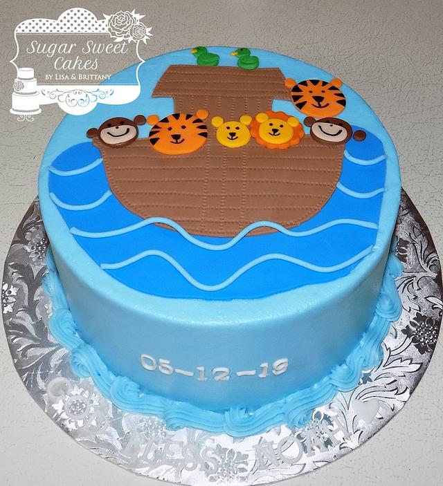 Noah S Ark Baptism Cake By Sugar Sweet Cakes Cakesdecor