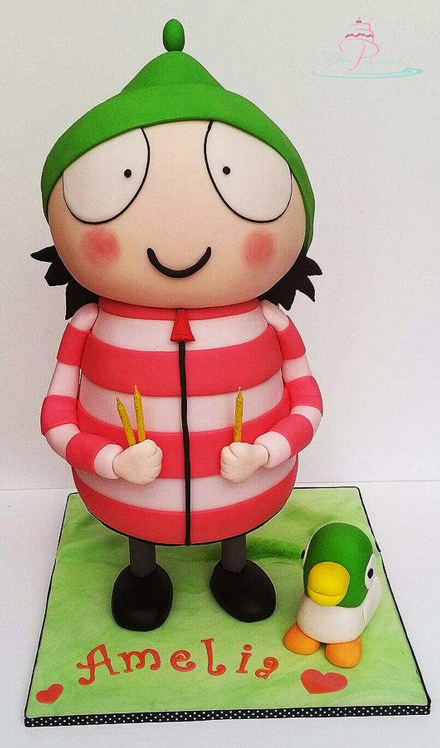 Sarah and Duck 3D Cake - Decorated Cake by - CakesDecor