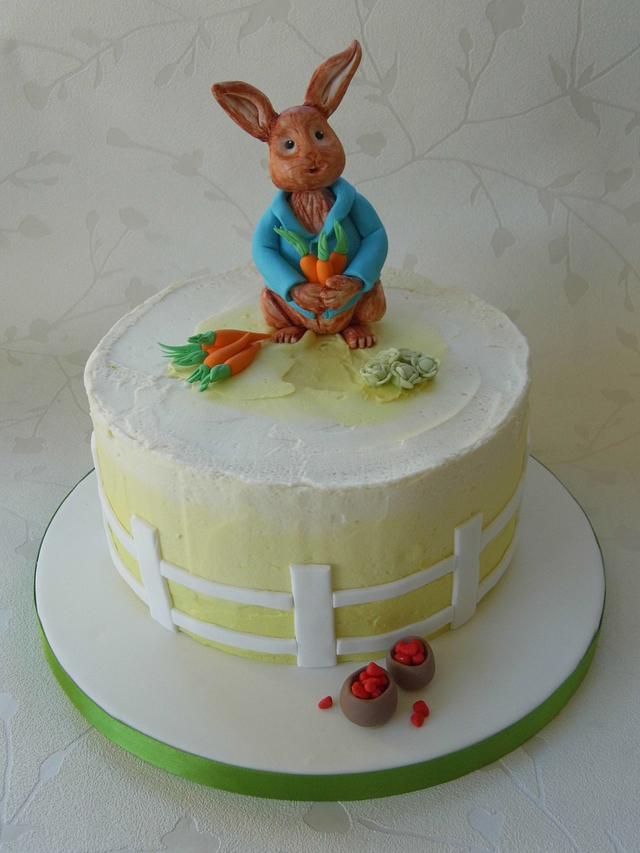 Peter Rabbit Shower Cake - Decorated Cake by TheCakeLady - CakesDecor