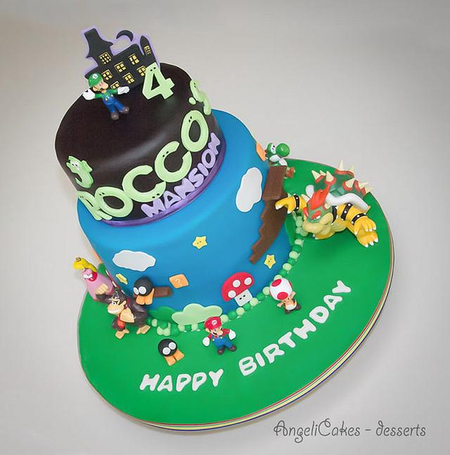 Mario Bros Luigi S Mansion Cake By Angelica Galindo Cakesdecor